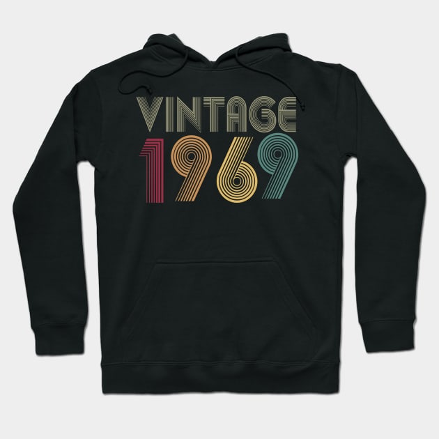 50th Birthday T Shirt Gift Vintage 1969 Classic Hoodie by key_ro